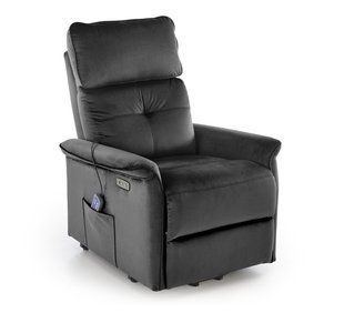 Крісло розкладне SEMIR 2 Velvet Halmar Чорний