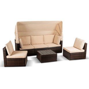 Комплект садових меблів MEBEL ELITE CALIENTE Бежевий