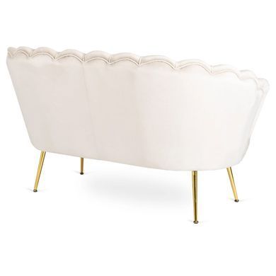 Софа MEBEL ELITE ZENDAYA 138 см Кремовый