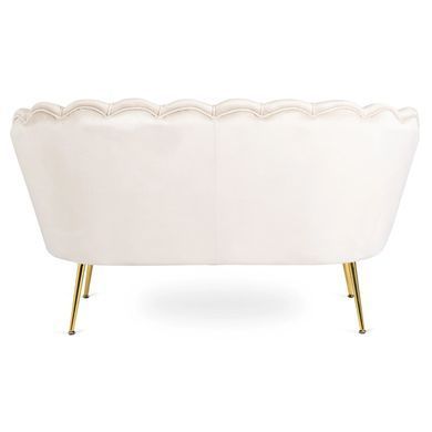 Софа MEBEL ELITE ZENDAYA 138 см Кремовый