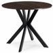 Стіл MEBEL ELITE LAUREN 80X80 Горіх / чорний