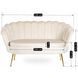Софа MEBEL ELITE ZENDAYA 138 см Кремовый