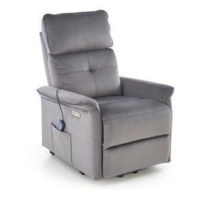 Крісло розкладне SEMIR 2 Velvet Halmar Сірий