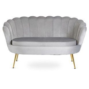 Софа MEBEL ELITE ZENDAYA 138 см Серый