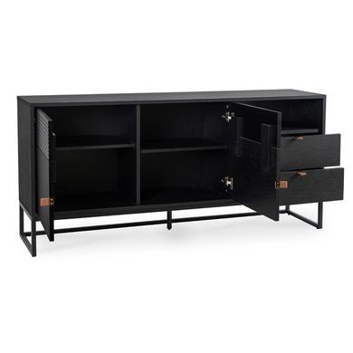 Комод MEBEL ELITE COMO Чорний жива фотографія
