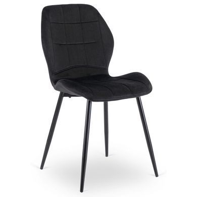 Комплект стіл MEBEL ELITE EDWIN 160(260)х90 см Дуб Золотий / Чорний +8 стільці IRYS Чорний жива фотографія