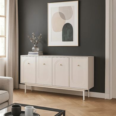 Комод MEBEL ELITE MARLEN 155 Кашемір жива фотографія