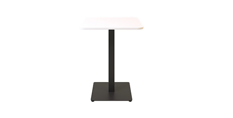 Стіл TETRA LIGHT Lovko 70x70 Білий/Чорний жива фотографія