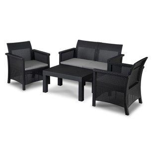 Комплект садовой мебели MEBEL ELITE BRENTA Черный