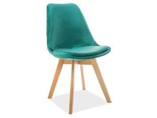 Стілець DIOR Velvet Signal Бук / Зелений жива фотографія