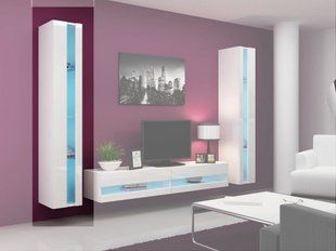 Вітрина підвісна VIGO Cama 180 New Білий Мат / Білий Глянець жива фотографія