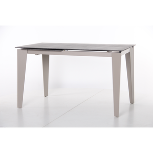 Стол раскладной Jonathan beige AMF 130(180)X80 stone Granite taupe реальная фотография