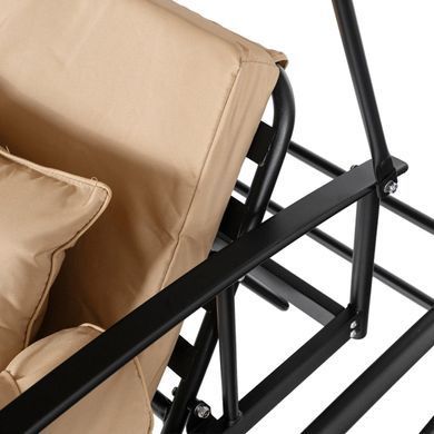 Садовая качель с москитной сеткой Mebel Elit CARMEN 237x150x256 см Бежевый