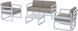 Комплект мебели для террасы Siesta Onto Mykonos Lounge Set Gray Серый