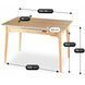 Стіл розкладний MEBEL ELITE SAMER 138(178)х800 см Дуб
