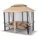 Садовая качель с москитной сеткой Mebel Elit CARMEN 237x150x256 см Бежевый