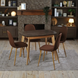 Стол Винцензо Премиум 100 х 65 Onto коричневый/натуральное дерево