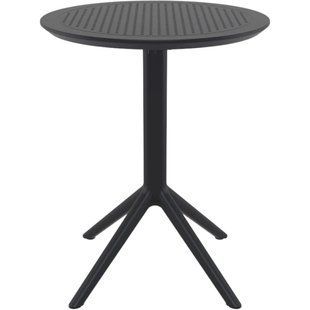 Cтол круглый Siesta Onto Sky Folding Table 60 Black реальная фотография