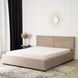 Кровать двуспальная бархатная MEBEL ELITE INEZ 160x200 Беж