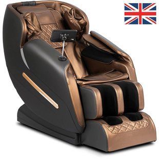 Масажне крісло MEBEL ELITE VX MAX екошкіра Коричневий Меню англійською мовою