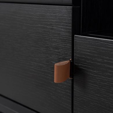 ТВ Тумба MEBEL ELITE GARDA 160 Черный реальная фотография