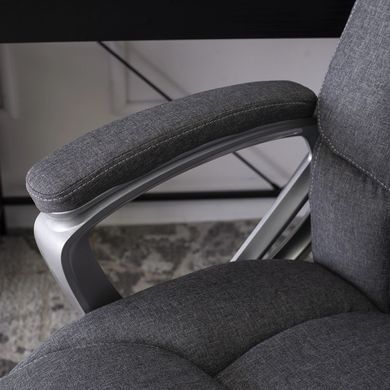 Стілець офісний поворотний MEBEL ELITE BRAVO Тканина Сірий жива фотографія