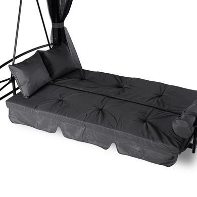 Садовые качели с москитной сеткой Mebel Elit CARMEN 237x150x256 см Серый