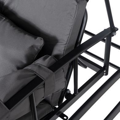 Садовые качели с москитной сеткой Mebel Elit CARMEN 237x150x256 см Серый