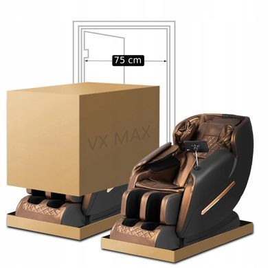 Массажное креслоMEBEL ELITE VX MAX экокожа Коричневый Меню на английском языке