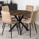 Стіл MEBEL ELITE LAUREN 90X90 дуб рустик / чорний