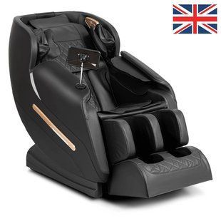 Масажне крісло MEBEL ELITE VX MAX екошкіра Чорний Меню англійською мовою