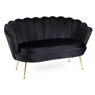 Софа MEBEL ELITE ZENDAYA 138 см Черный