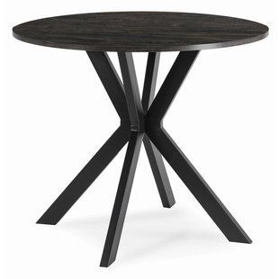 Стол MEBEL ELITE LAUREN 90X90 черный реальная фотография