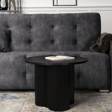 Журнальный столик ARION MEBEL ELITE 60x60 Черный реальная фотография