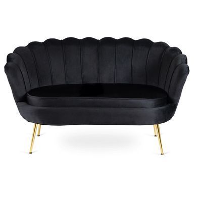 Софа MEBEL ELITE ZENDAYA 138 см Черный