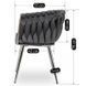 Стул бархатный MEBEL ELITE SORELLA Velvet Серый / хром