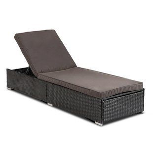 Шезлонг LARGO MEBEL ELITE черный/коричневый