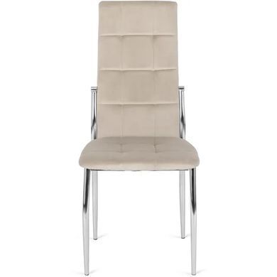 Стілець оксамитовий MEBEL ELITE MOLLY Velvet Бежевий жива фотографія