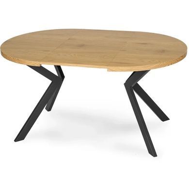 Стіл розкладний круглий MEBEL ELITE LUKAS 100(250)х100 см Золотий дуб жива фотографія