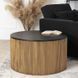 Журнальний столик MIRACLE MAX MEBEL ELITE 80x80 Чорний
