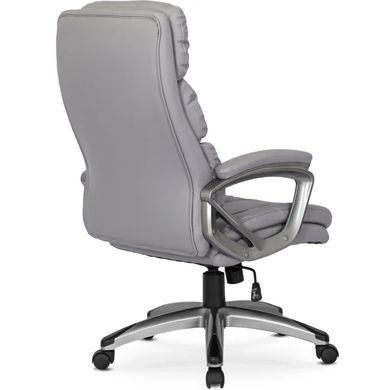 Стілець офісний обертовий MEBEL ELITE STRATO Екошкіра Сірий жива фотографія