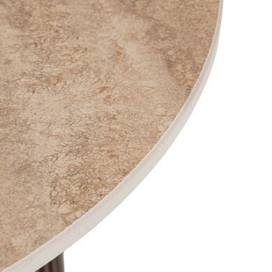 Журнальний столик MEBEL ELITE ALMERIA 50x50 Травертин жива фотографія