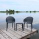 Комплект 2 стула Siesta Onto Sky Pro + Стол Siesta Ocean Side Table - Dark Grey