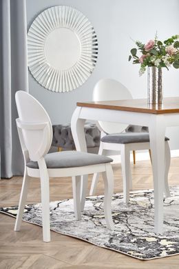 Стол раскладной WINDSOR Halmar 160/240x90 Дуб / Белый реальная фотография