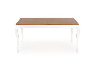 Стіл розкладний WINDSOR Halmar 160/240x90 Дуб / Білий жива фотографія