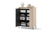 Комод высокий 2д TREND Тренд Prestol Беж с подсветкой TR-03