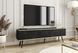 Тумба під телевізор Perfect Home Оро / Oro 3-дверна з чорними ніжками RTV175 Чорний мармур роял жива фотографія