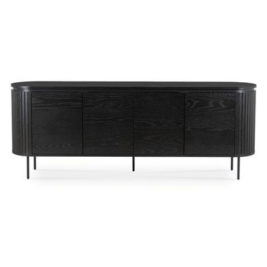 Комод MEBEL ELITE BECK 200 Чорний жива фотографія