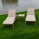 Комплект 2 шезлонга Onto Siesta Pacific + Стол Siesta Ocean Side Table - Taupe