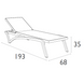Комплект 2 шезлонга Onto Siesta Pacific + Стол Siesta Ocean Side Table - Taupe